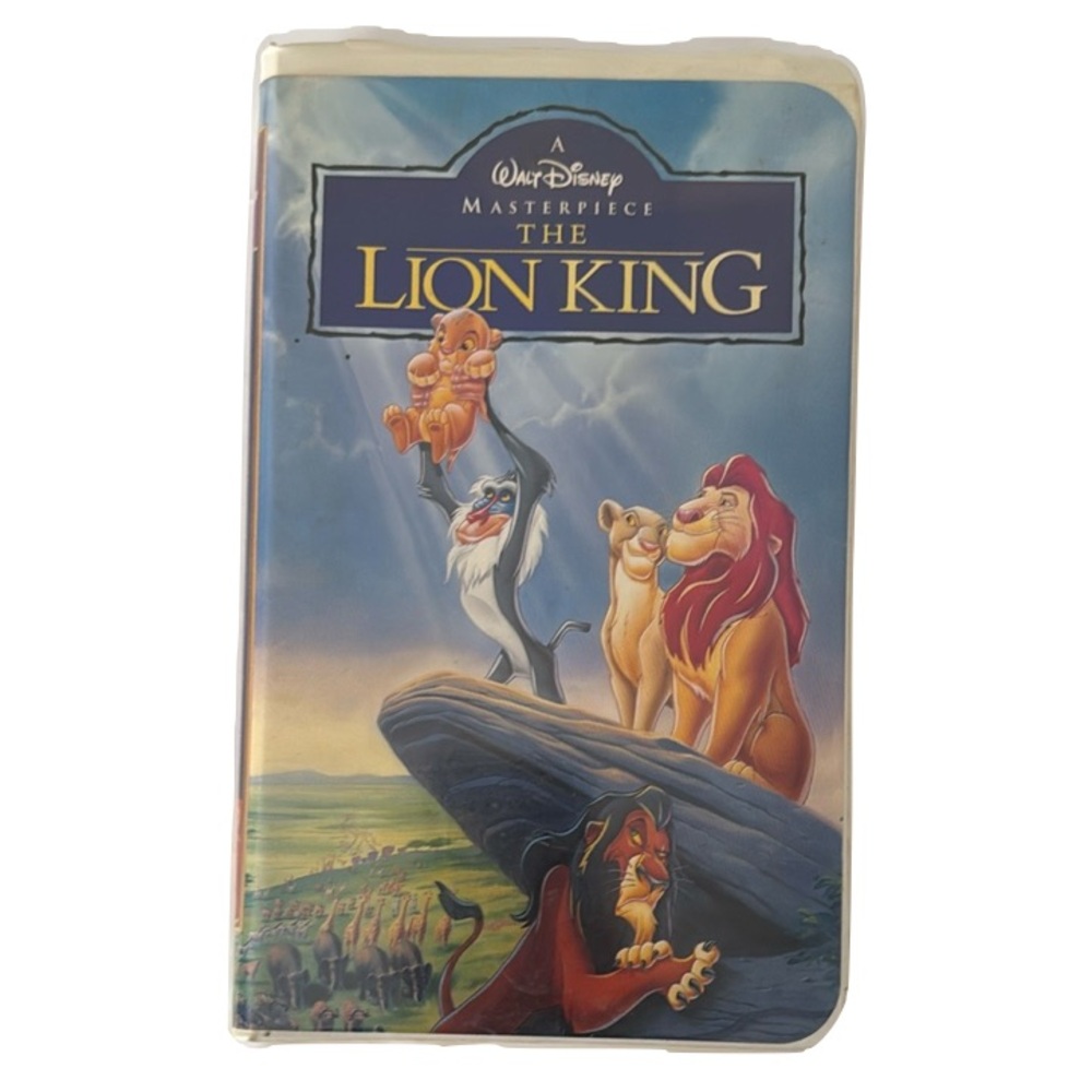 Disney The Lion King VHS with Blue and Yellow Cover